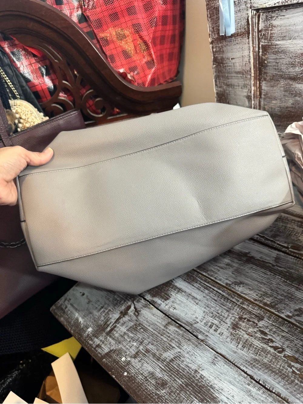 Victoria's Secret Taupe Studded Tote